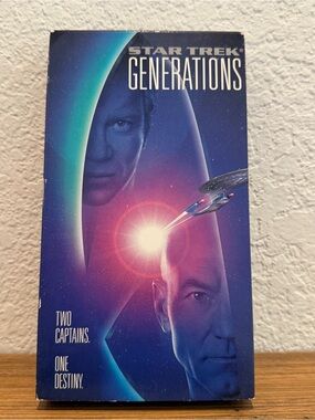 Star Trek: Generations VHS Movie - Blue Sci‑Fi Cover